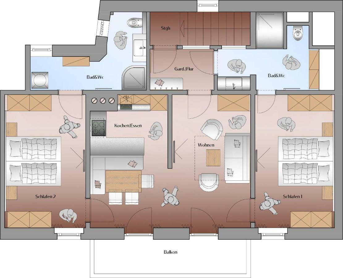 Appartements Erwin & Eleonore Huettl - Penthouse Neukirchen am Großvenediger Екстериор снимка
